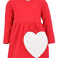 Unique Baby Girls Valentines Day Toddler Double Hearts Legging Set Outfit (10 Years, Red)