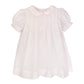 Petit Ami Baby Girls Dress with Pintucks and Feather Stitching, 3 Months, Pink