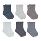 Bistyle Baby Grip Ankle Socks 6 Pairs | Newborn Infant Toddlers Socks Anti-Allergic Cotton | Kids Boys Girls Ankle Socks (As1, A