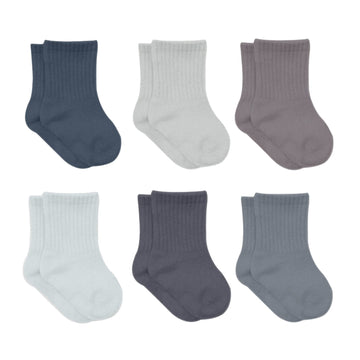 Bistyle Baby Grip Ankle Socks 6 Pairs | Newborn Infant Toddlers Socks Anti-Allergic Cotton | Kids Boys Girls Ankle Socks (As1, A