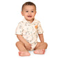 Junior You Organic Cotton Collared Onesie For Baby Boys & Girls | Unisex Bodysuit With Collar | Soft Infant Wear  Elephant Airs