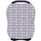 Car Seat Covers For Babies - Multi- Use Nursing Carseat Canopy, Breastfeeding Covers, Baby Shower Gifts For Boys And Girls (Dot