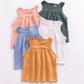 Looly Baby Outfits Unisex Girls Boys Cotton Linen Blend Tank Tops And Bloomers 100,Pink