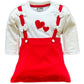 Love Wraps Baby Girls Cotton Stylish Toddler Printed Skirt And Top Set | Pure Elegance For Little Fashionistas | 612 Months Whi