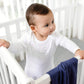 Burt'S Bees Baby 'Baby-Boys' Matelasse Organic Kimono One Piece Jumpsuit And Toddler Footie, Heather Grey/White 2-Pk, 3-6 Months