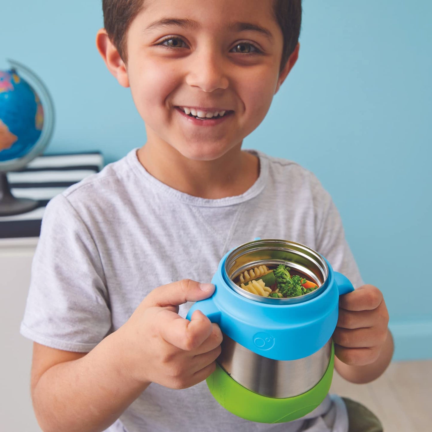 B.Box Insulated Food Jar With Spork For Toddlers | Easy Open Container For Toddlers | Stainless Steel, 5Hrs + Of Perfect Tempera