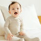 Vaenait Baby Toddler Boys Girls Solid Footie Pajama Cozy Modal Ivory 6-9M