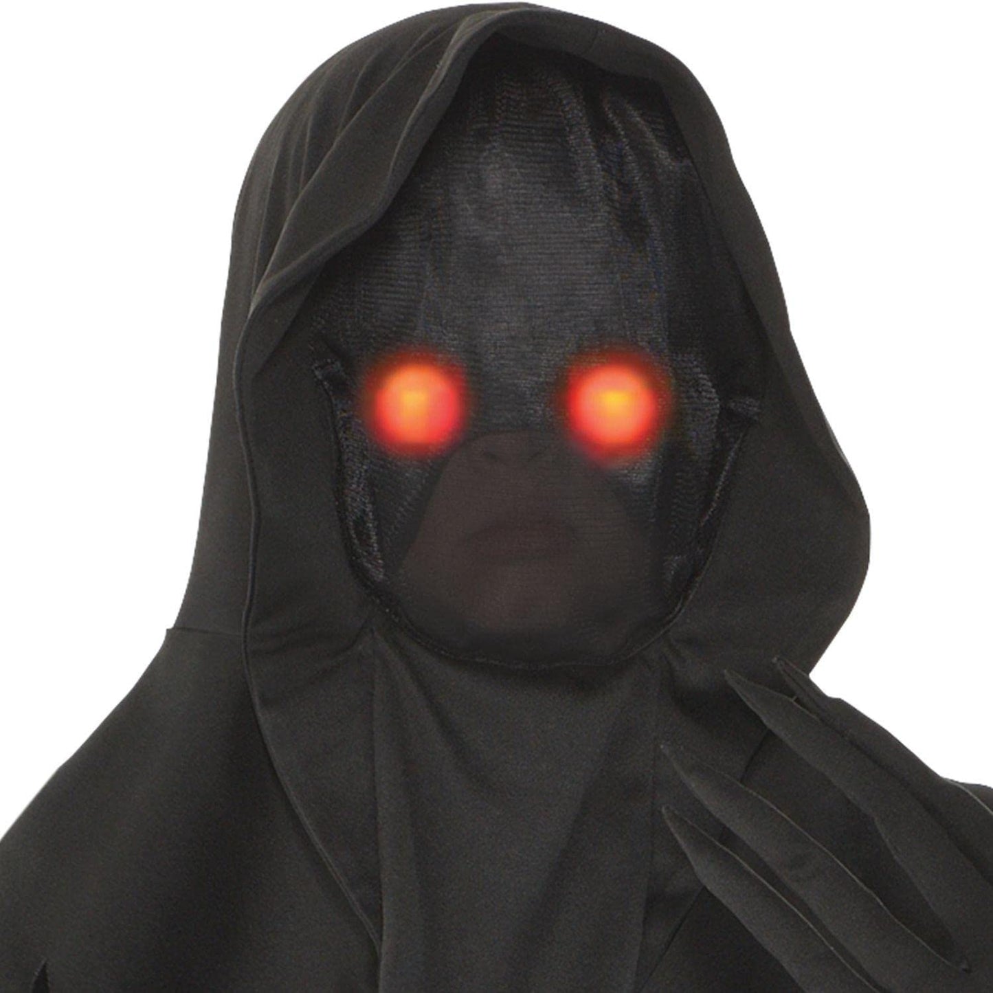 Amscan Light Up Glaring Grim Reaper Halloween Costume For Boys, Medium (8-10), Includes Robe, Mask, Belt, Gloves
