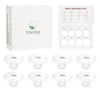 TOVVILD Flange Insert 8PCS 15mm/17mm/19mm/21mm Compatible with Momcozy M5/M6/M9/Elvie/eufy/Paruu and Most 24mm Flanges/Shields, 