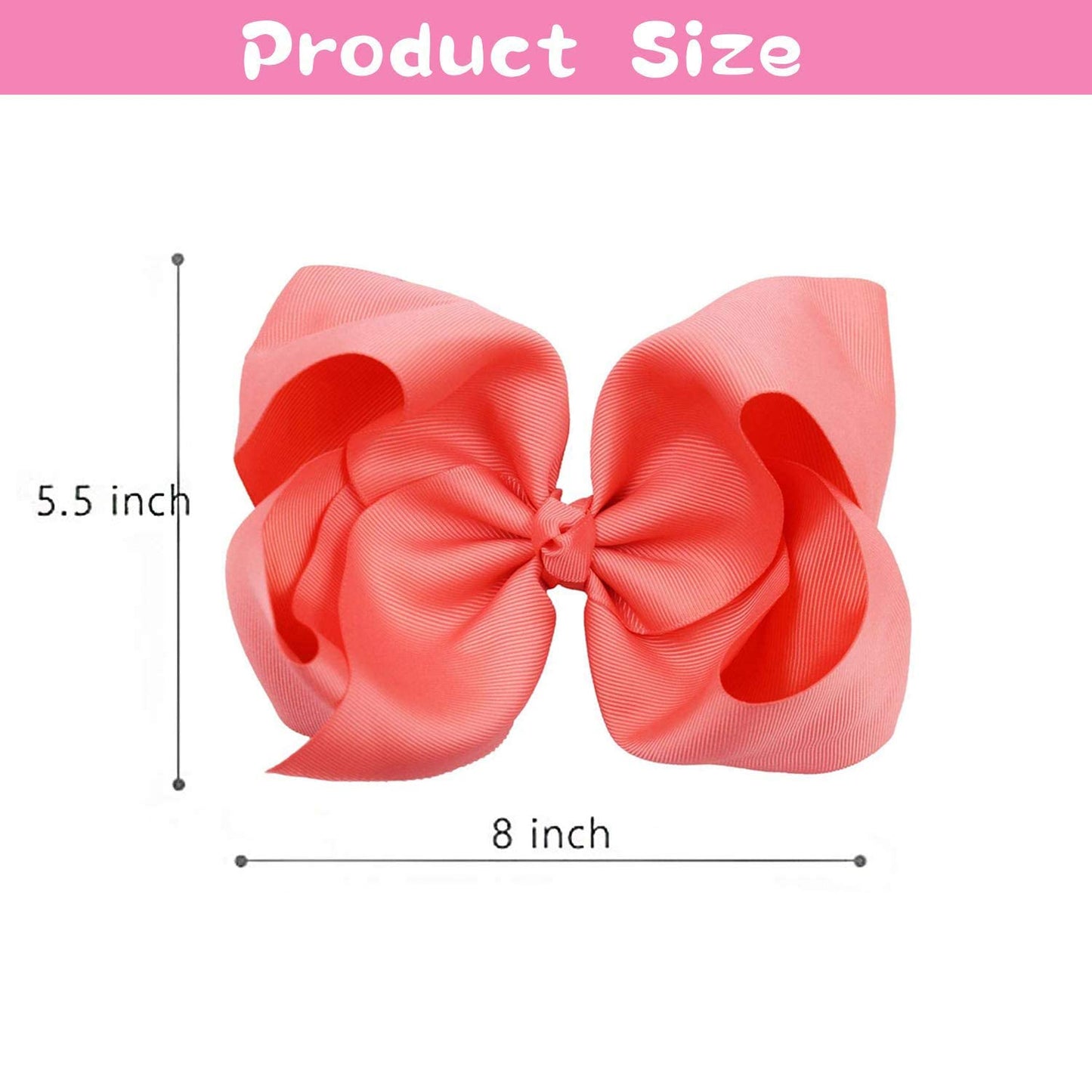 Oaoleer Hair Bows Clips Grosgrain Ribbon Bows Hair Alligator Clips Hair Barrettes Hair Accessories For Girls Toddler Infants Kid