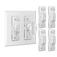 Roxiuc Switch Guard - Light Switch Cover Guard - Childproof - Clear (4pc) - Toggle Switch Compatible - Approximately 3.5L x 1W x