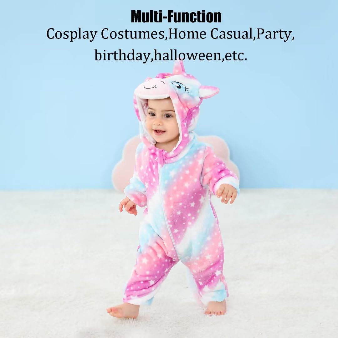 Baby Unicorn Costumes Unisex Toddler Outfit Halloween Dress Up Romper 2-6 Months