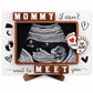 KATINAT I Cant Wait to Meet You Sonogram Picture Frame, Pregnancy Announcement Keepsake and Ultrasound Photo Display, Nursery D 