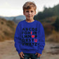 Mrocioa Valentines Day Shirt For Boys Girls Alphabet Abc I Love U Sweatshirt Toddler Kids Vday Heart Tops Blue 4T