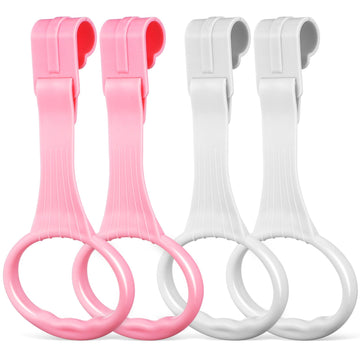 4PCS Baby Pull up Rings for Playpen,7.7Inch Pull up Rings for Play Pen Walker Crib Tool for Newborn Babies Toddler Walking Train