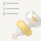 Yohkoh Newborn Glass Baby Bottles With Slow Flow Nipple For 0+ Months, Wide Neck Feeding Bottle, 2.7Oz/80Ml (Yellow, 2.7Oz (Pack