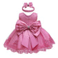 Baby Christmas Embroidery Lace Dresses Little Kid Easter Halloween Wedding Formal Event Dress (Dusty Pink 8348,24M)