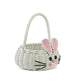 G6 Collection Hand Woven Bunny Rattan Wedding Flower Girl Basket Decorative Bin Home Decor Organizer Cute Handmade Handcrafted N