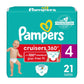 Pampers Diapers - Cruisers 360 - Size 4, 21 Count, Babyproof Up To 100% Leakproof Pull-On Diaper