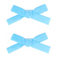 Cute 3.2' Sky Blue Assorted Velvet Bow Hair Clips For Baby Girls, Toddlers, Kids, And Teens - 2 Pack