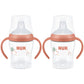 NUK Perfect Match Learner Cup, 5 oz, 2 pack - Soft Spout, Easy-Grip Handles, BPA Free, Spill Proof Transition Sippy Cup