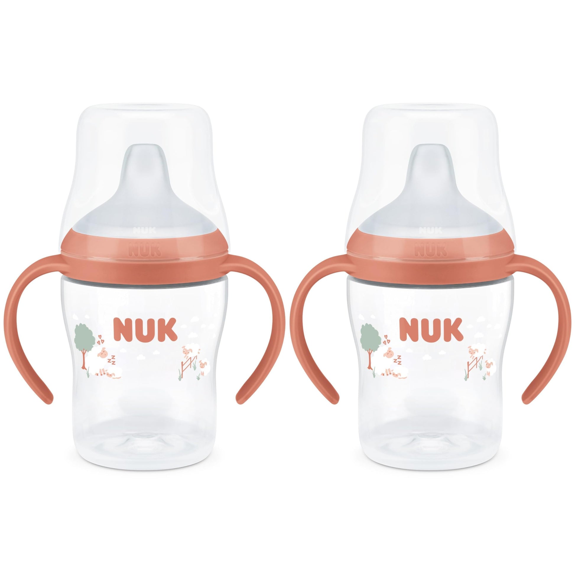 NUK Perfect Match Learner Cup, 5 oz, 2 pack - Soft Spout, Easy-Grip Handles, BPA Free, Spill Proof Transition Sippy Cup