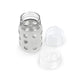 Lifefactory 8-Ounce Wide Neck Glass Baby Bottle With Protective Silicone Sleeve And Hard Sippy Spout, Stone Gray (Lg2221Wcg4)