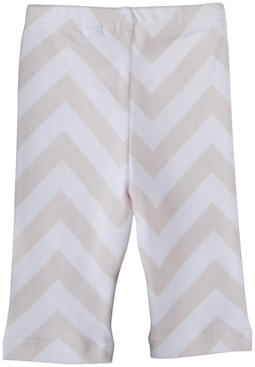 Rosie Pope Unisex-Baby Newborn Unisex Legging, Barely Chevron, 9 Months
