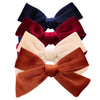 Vintage Velvet Bow Hair Clips for Baby Girl Kids Women Fall Velvet Christmas Hair Bows Barrettes Accessories (4 pcs Vintage)
