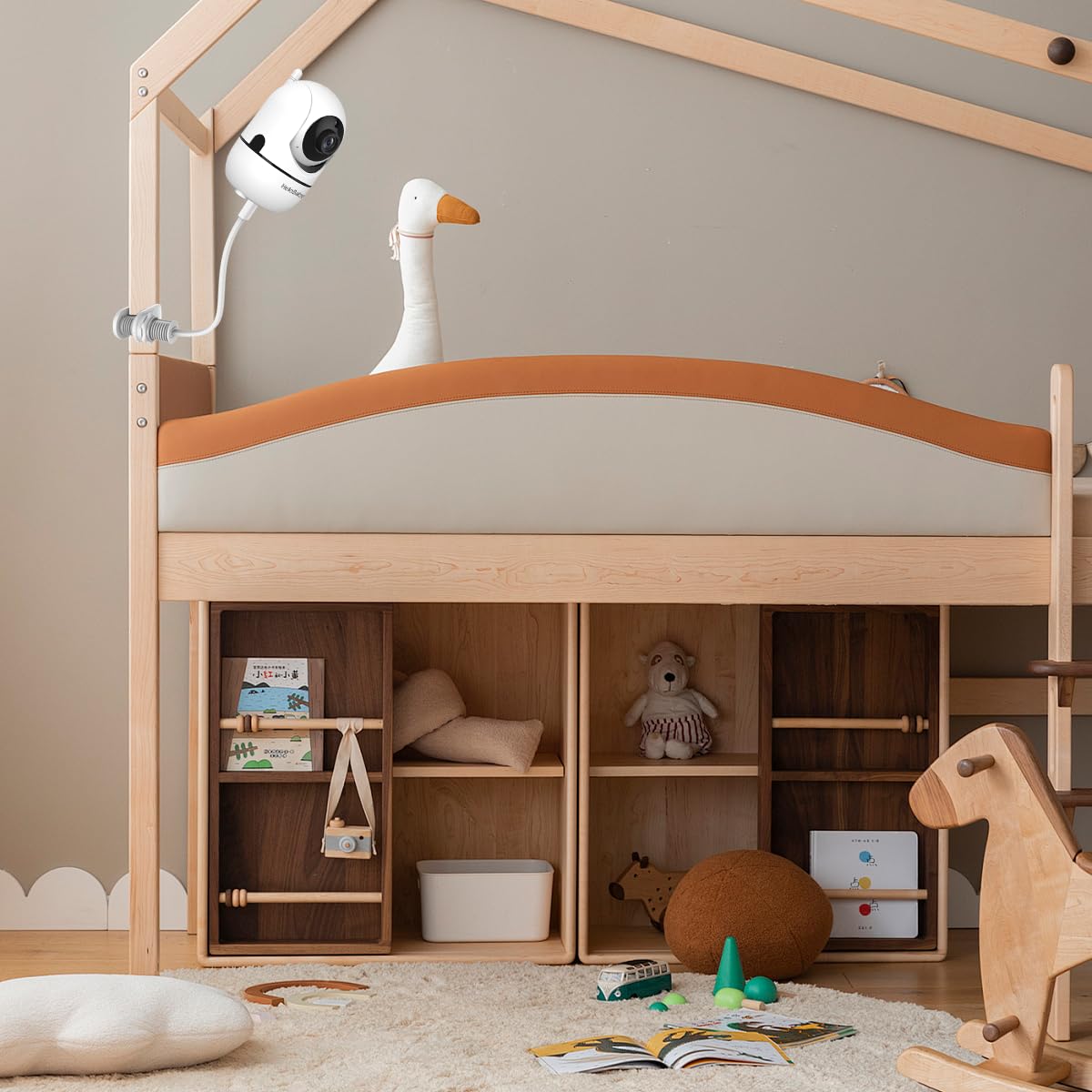 Hellobaby Monitor Mount Compatible With Hb6550/ Hb6560/ Hb65/ Hb66/ Hb6351/ Hb40/ Hb6339/ Hb6336/Hb6081, Flexible Clip Clamp Mou
