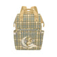 Noverbibi Custom Diaper Bag - Personalized Woodland Green Baby Bag with Name - Mommy Daypack Tote