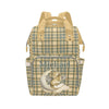 Noverbibi Custom Diaper Bag - Personalized Woodland Green Baby Bag with Name - Mommy Daypack Tote