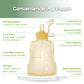 Haakaa Reusable Pouches For Baby Food, Food Grade Silicone, 4Oz,4 Pack,6M+(Banana)
