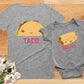 Taco Taquito Mommy And Me Outfits Gifts For New Moms First Mothers Day Mom & Infant Baby Bodysuit Matching Set Taco Gray Large/T