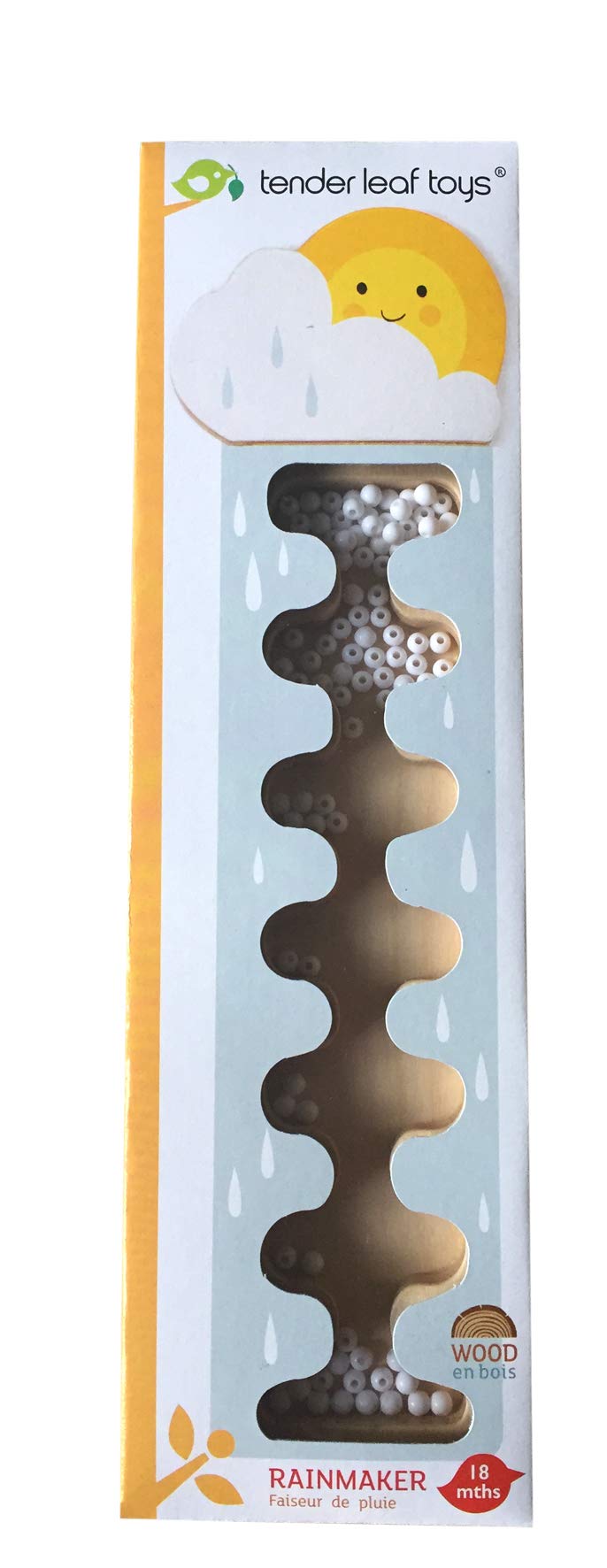 Tender Leaf Toys - Rainmaker - Portable Rain Sound Making Toy, Early Education Musical Instruments for Baby and Kids, Sensory To