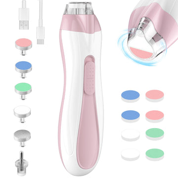 Colarlemo Rechargeable Baby Nail Trimmer Electric Baby Nail File, 15-In-1 Baby Nail Clippers With Dust Cover & Led Light, Baby N