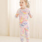 Vaenait Baby Kids Junior 100% Cotton Sleepwear Pajamas 2Pcs Set Tiedye-Bluepinkyellow-253 L