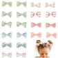 Patpat 20Pcs Colorful Bow Baby Hair Clips For Girls, 1.9Inch NonSlip Hair Accessories For Baby Girl 10 Designs Sweetly Stylish 
