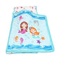 Everyday Kids Toddler Nap Mat With Removable Pillow -Underwater Mermaids- Carry Handle With Fastening Straps Closure, Rollup Des