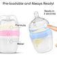 INTTERO Natural Anti-Colic Formula Dispenser Baby Bottle - Air-Free Vent - 6oz/2pk Cute Pink Slow Flow - Everyday Baby Essential