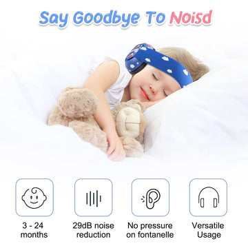 Worcbgio Infant Ear Protection Noise Cancelling Baby Ear Muffs, Toddler Hearing Protection With Adjustable Elastic Headband,Fire