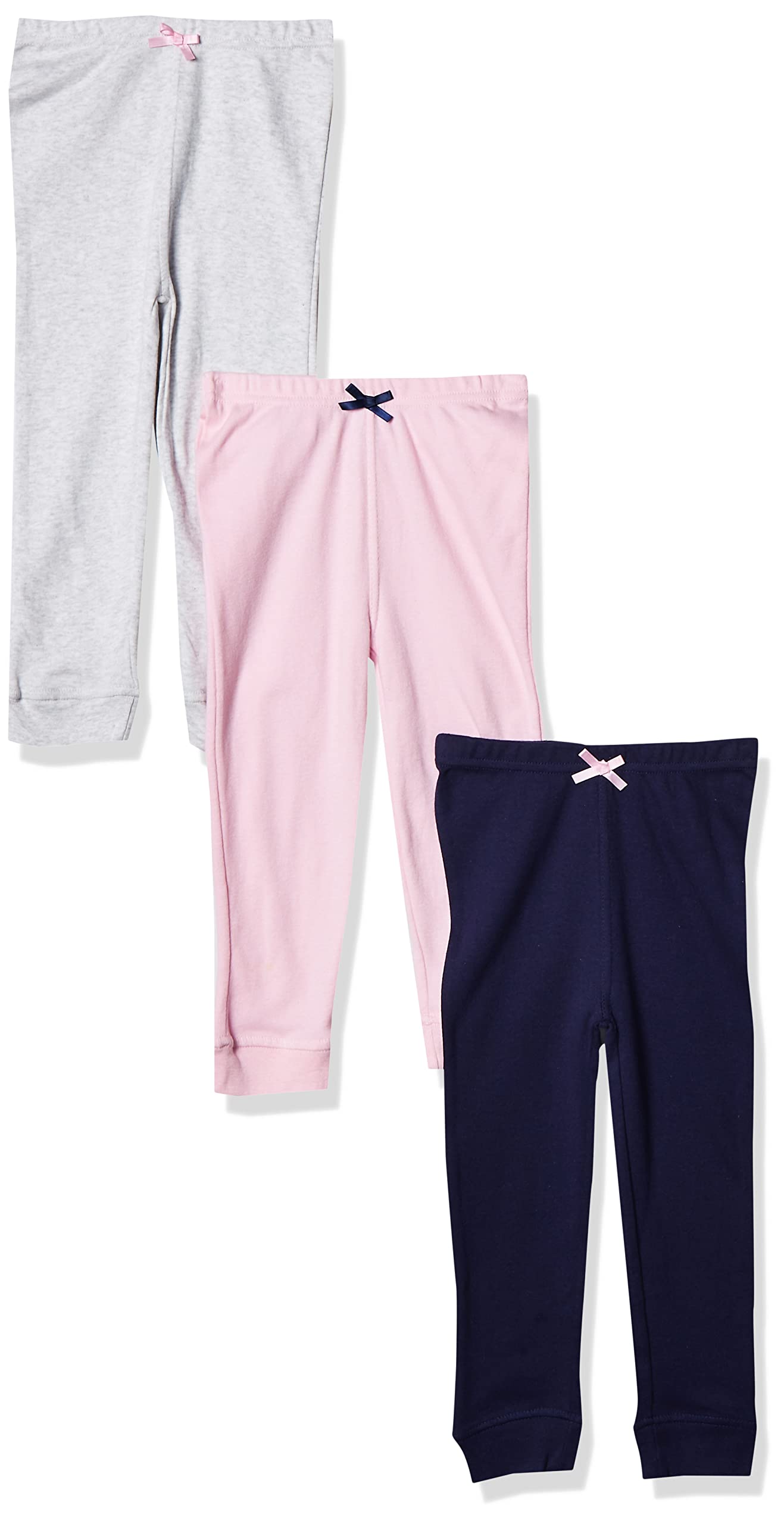Luvable Friends Baby Boys Cotton Pants, Light Pink Navy, 2T Us