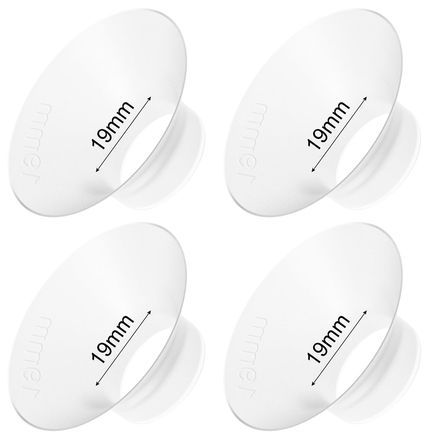 Gotocut Flange Inserts 19Mm Compatible With For M5/M6/M9/V1 Pro/V2 Pro/V1/V2 Momcozy Breast Pump, Short Flange Insert For Elvie