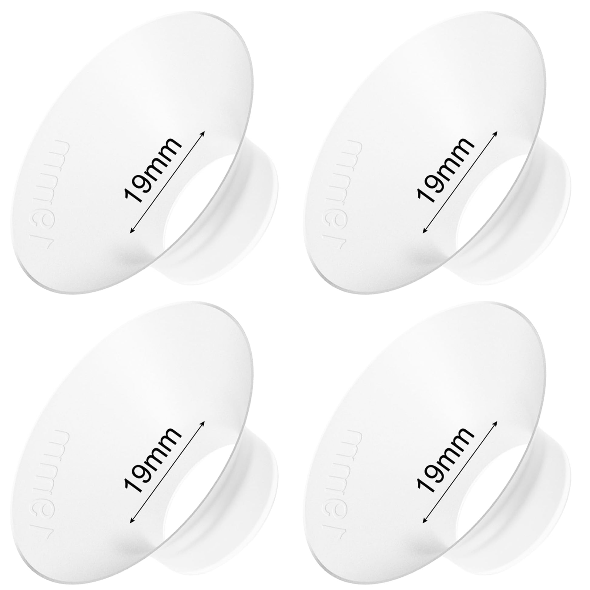 Gotocut Flange Inserts 19Mm Compatible With For M5/M6/M9/V1 Pro/V2 Pro/V1/V2 Momcozy Breast Pump, Short Flange Insert For Elvie