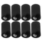 SUPVOX 8pcs Child Safety Door Knob Covers: Anti-Collision Silicone Handle Guard - Black Kids Proof Cabinet Handle Sleeve for Hom