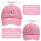 2Pcs Mama And Mini Matching Baseball Cap For Mother Baby Duaghter Son, 3D Embroidered Adjustable Washed Parent-Child Hat