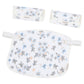 Bebamour Drool And Teething Reversible Cotton Pad For All Carry Positions Baby Carrier White Drool Bib For Boys & Girls(Flower)
