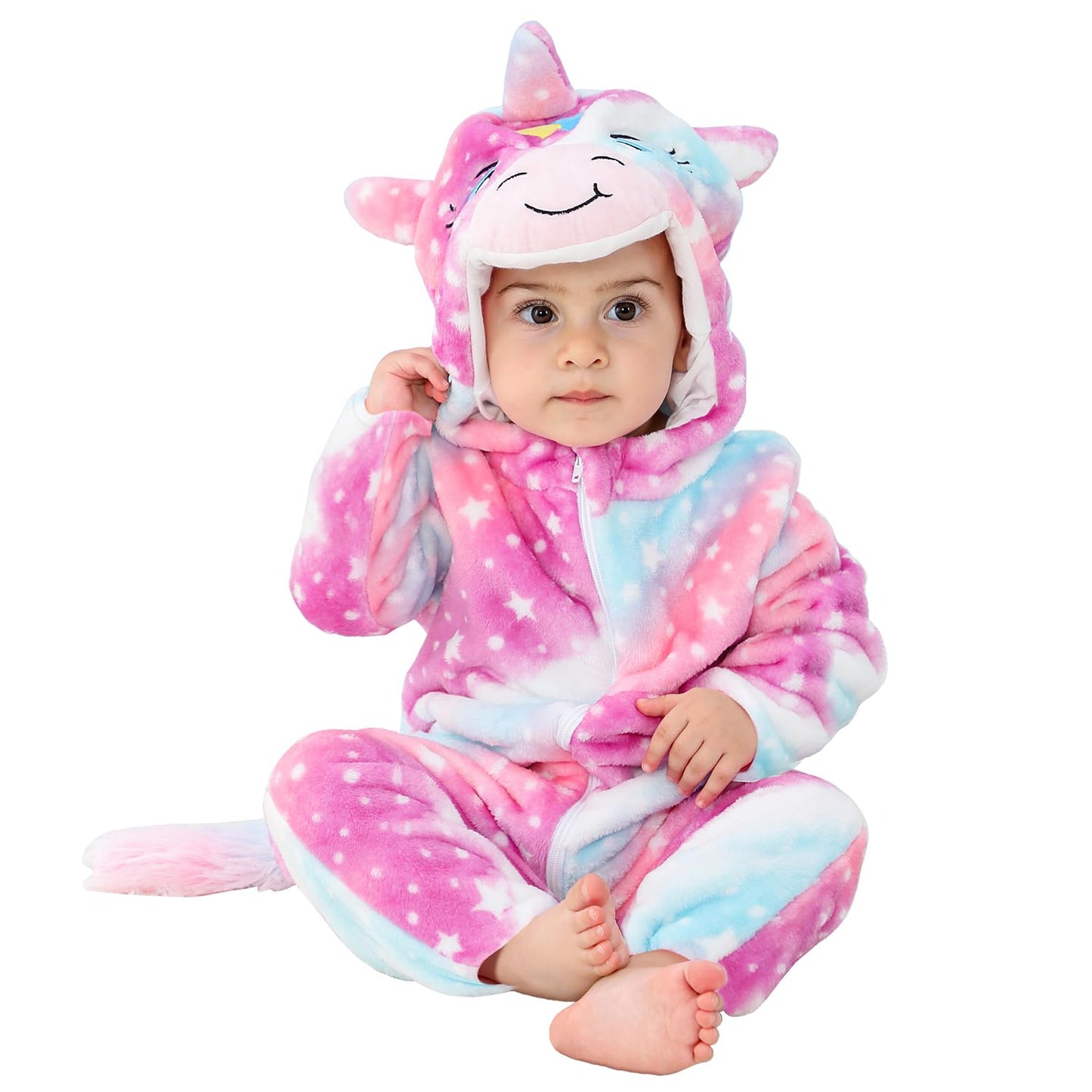 Qiaoniuniu Halloween Baby Unicorn Costumes Toddler Outfit Infants Cosplay Romper 24-30 Months