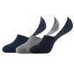 Jockey 7099 MenS Compact Cotton Elastane Stretch No Show Socks With Stayfresh Treatment (Pack Of 3)_Black, Grey & Navy_Free Siz