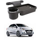 Oshotto (FT04) Foldable Car Auto Headrest Rear Back Seat Table Drink Food Cup Tray Holder Compatible with Hyundai Xcent  Black